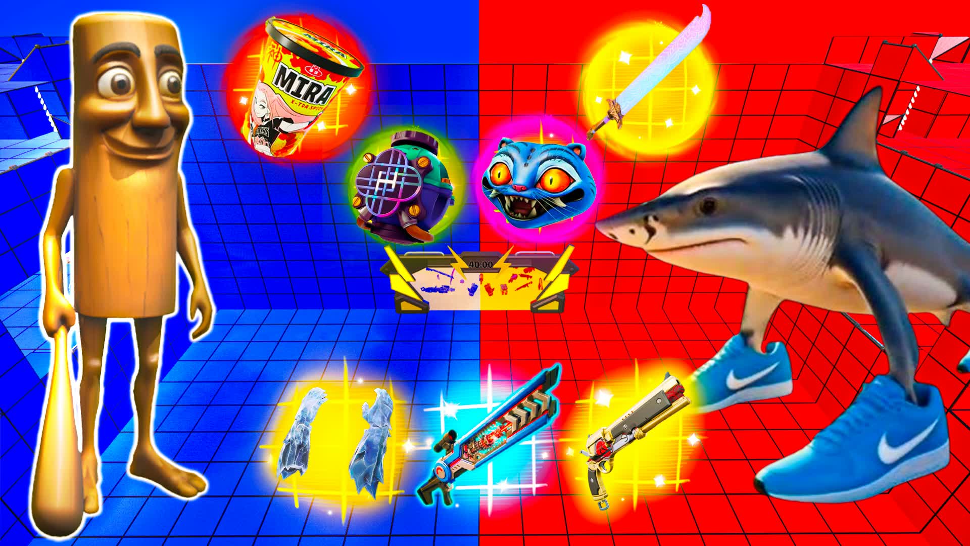 TUNG VS TRALALERO⭐️RED VS BLUE 🔴🔵