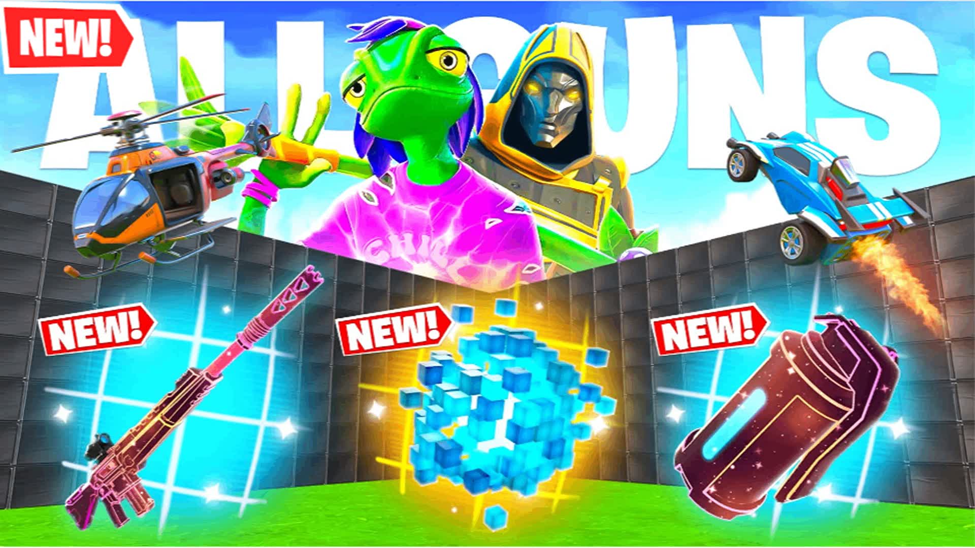 SIMPLE 1V1 FFA ALL GUNS & RIDES