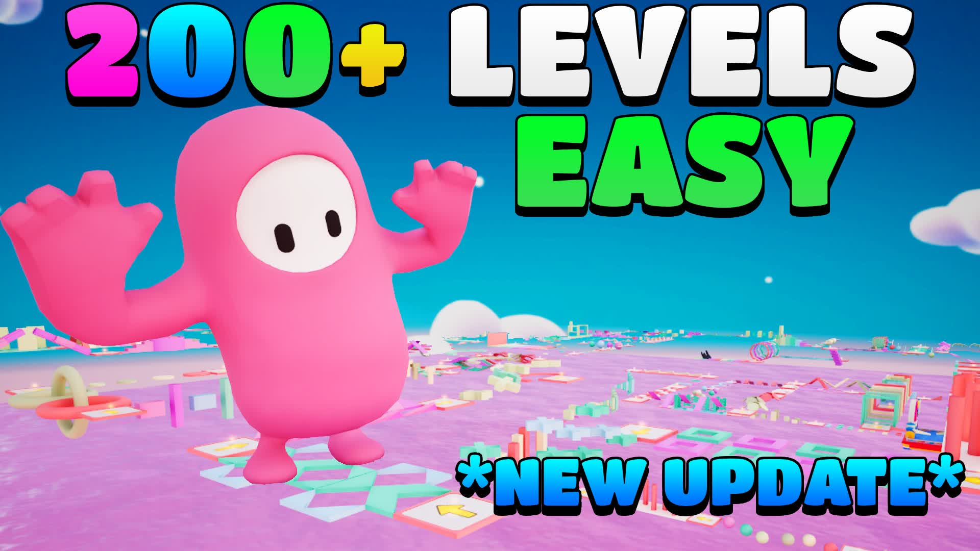 👑 FALL GUYS 200+ LEVELS PARKOUR OBBY