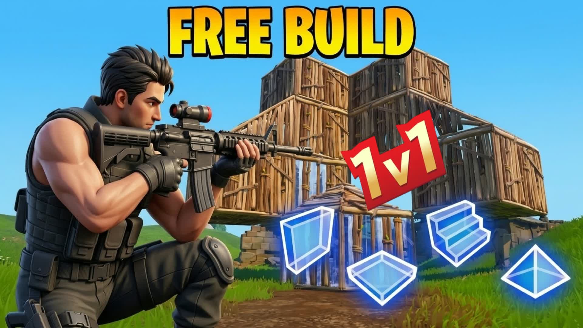 (1V1- 4V4)  FREE BUILD PRACTICE ⚡