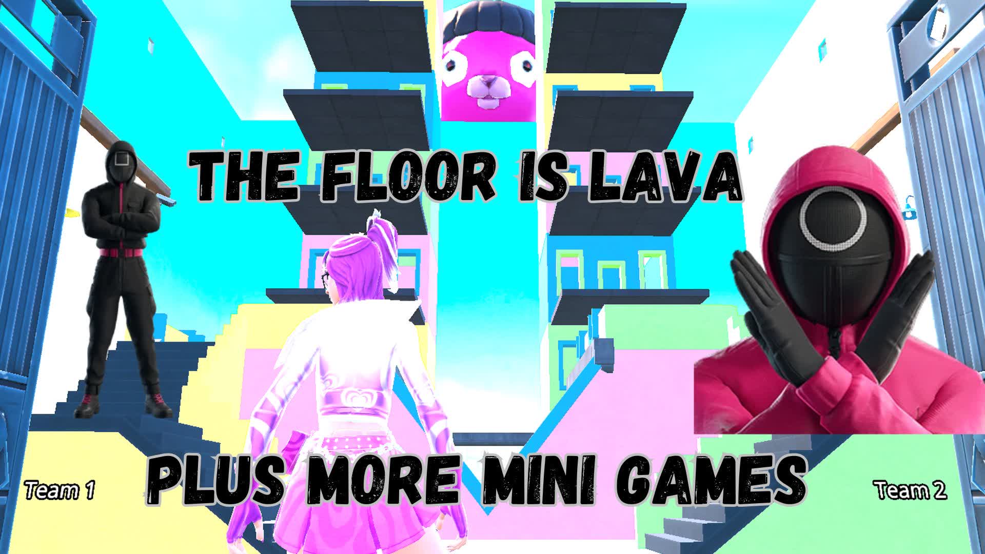 The Floor is lava+minigames(SQUID GAMES)