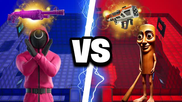 Squid Game vs Brainrot | Red vs Blue