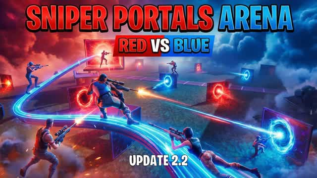 Sniper Portals Arena - Red VS Blue