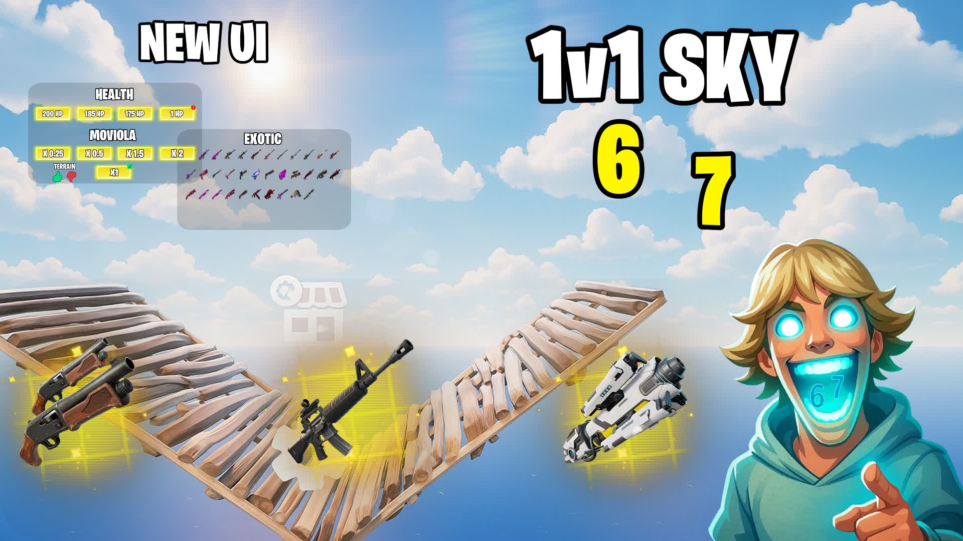 1v1 SKY ALL GUN