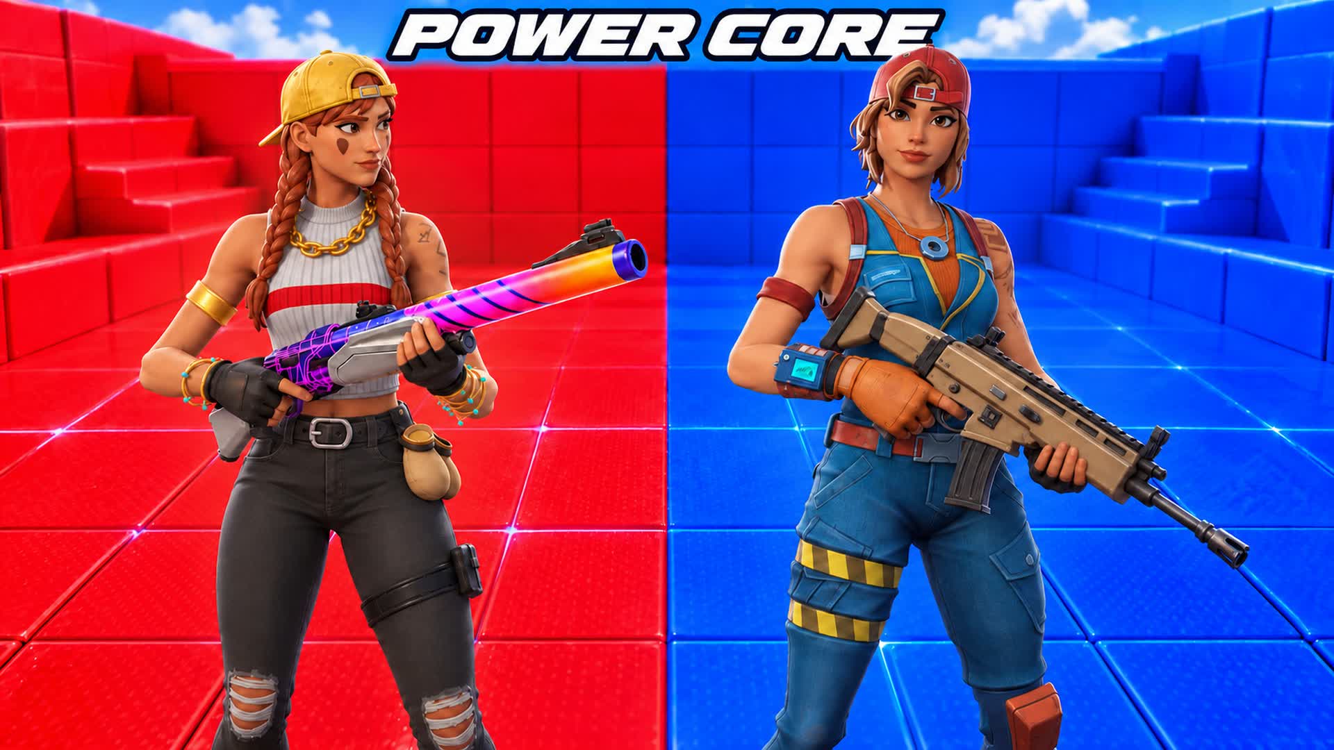POWER CORE — RED VS BLUE 🔵🔴