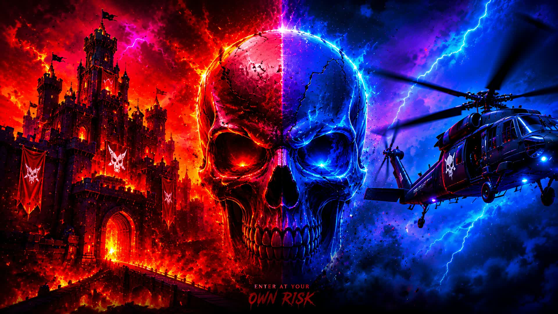 INFERNAL CASTLE WAR🔥🏰レッド vs ブルー⚔️🔴🔵