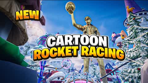 Cartoon Rocket Racing