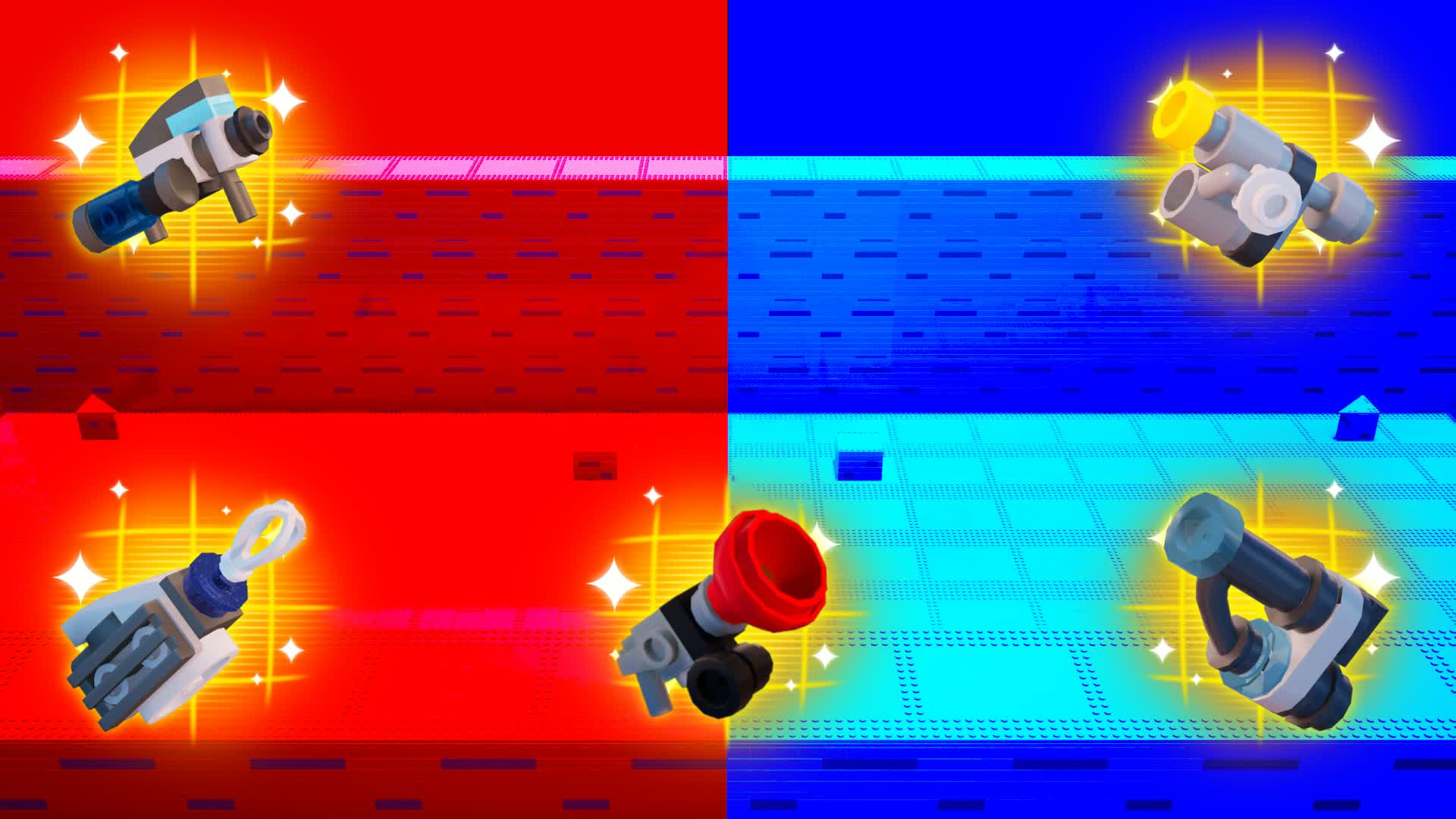 BRICK RED VS BLUE 🔴🔵