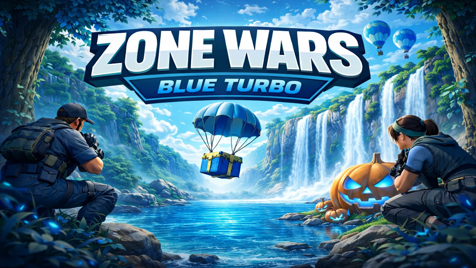 💧  ZONE WARS Blue Turbo 💧
