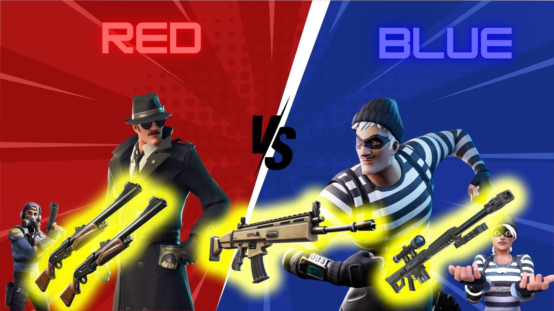 🔴 RED VS BLUE 🔵 (PrisonierVSCops)