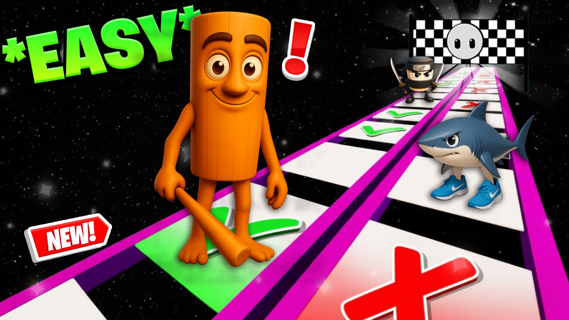 💎GLASS BRIDGE⭐VERY EASY OBBY🌈