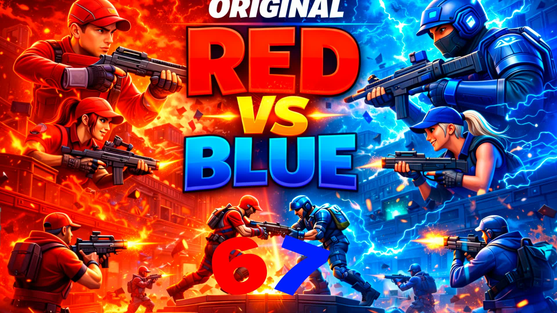 ORIGINAL RED VS BLUE🟥🟦