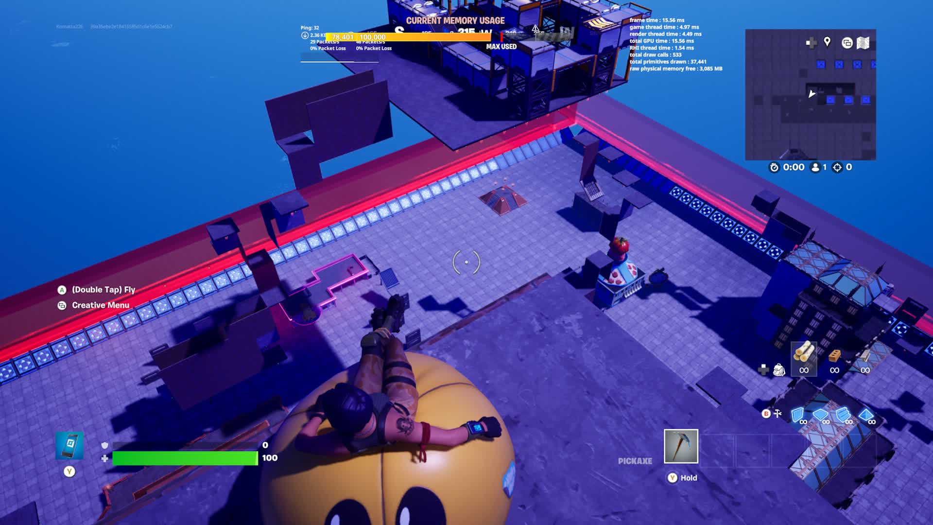 floating parkour facility gun game