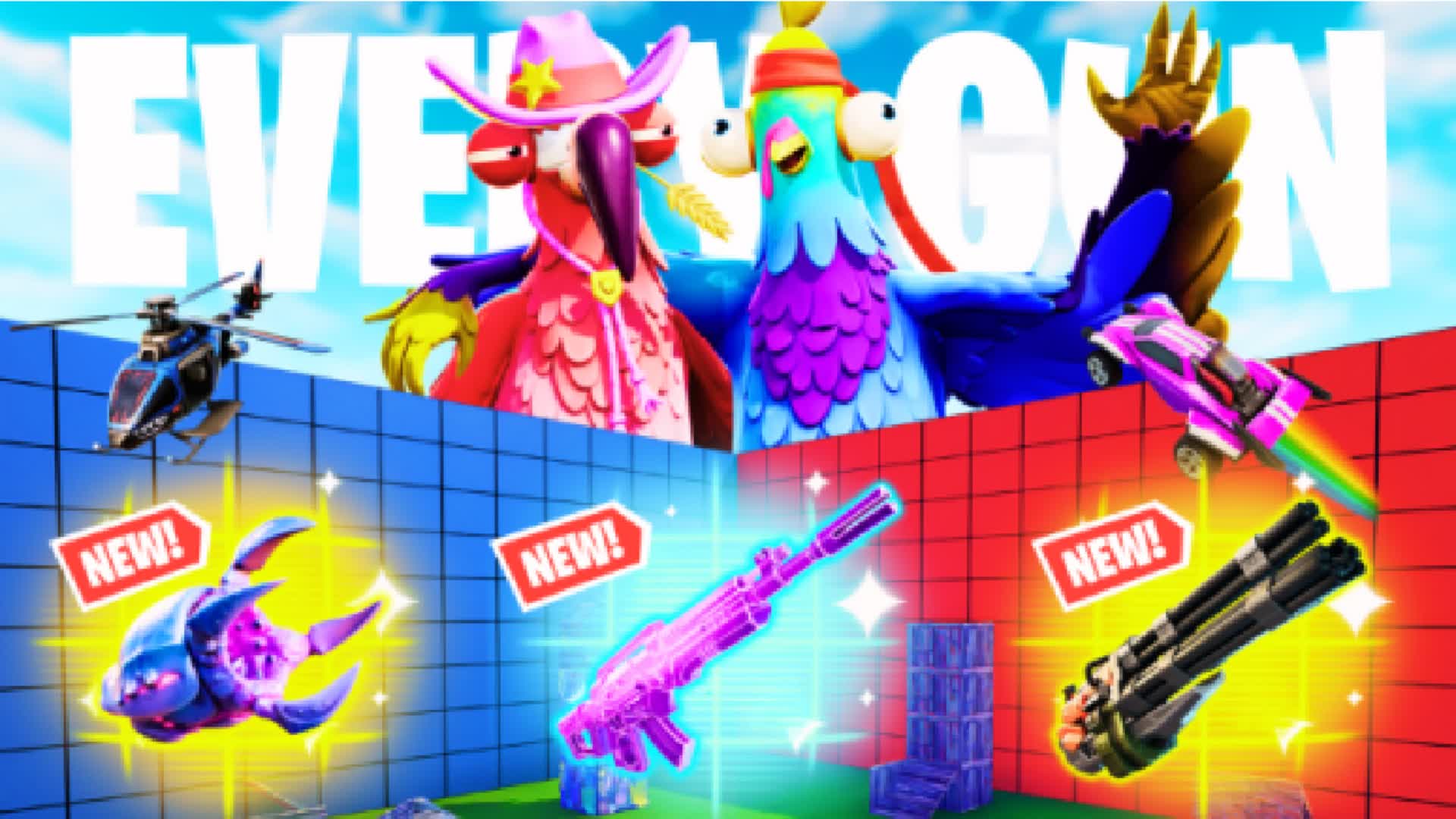 CRAZY 1V1 FFA – EVERY GUN & VEHICLES