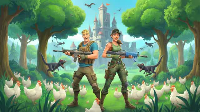 🦖Raptors and Chickens (Zombies Too!)🐣