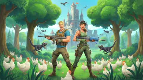 🦖Raptors and Chickens (Zombies Too!)🐣