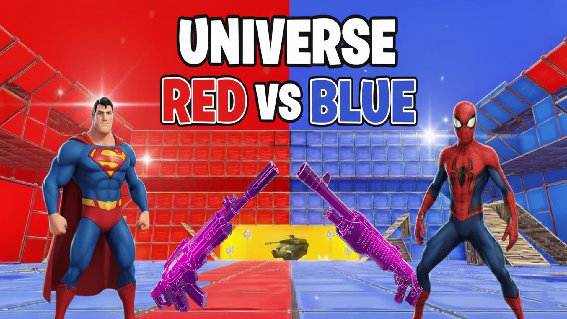 SUPERHERO RED VS BLUE 🔴🔵