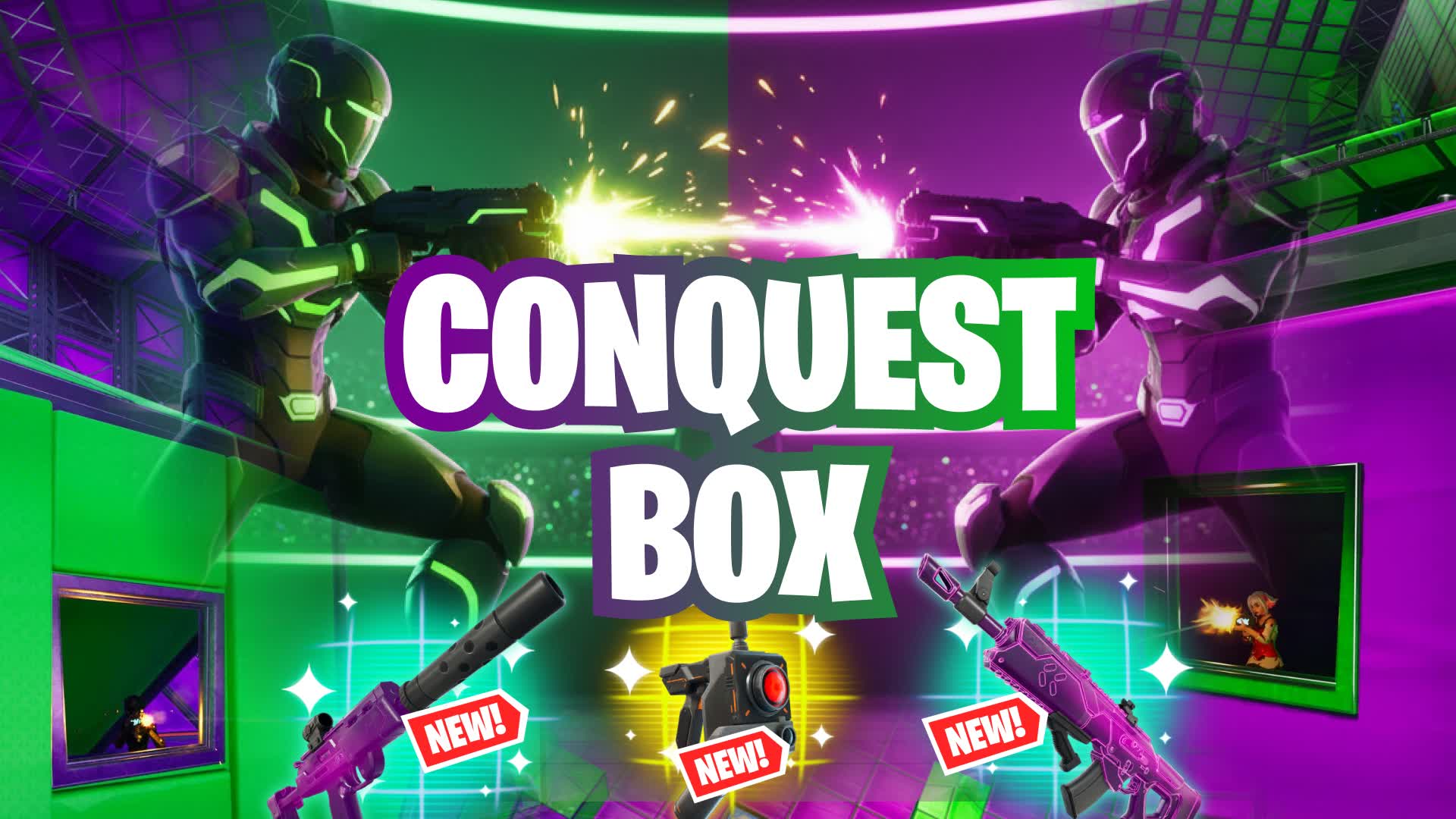 Conquest Box: Green VS Purple 🟢🟣