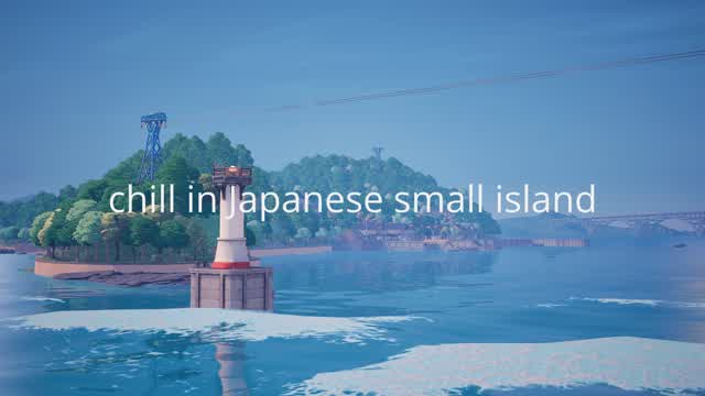 chill in Japanese small island