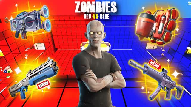 ZOMBIES RED Vs BLUE 🧟🔴🔵