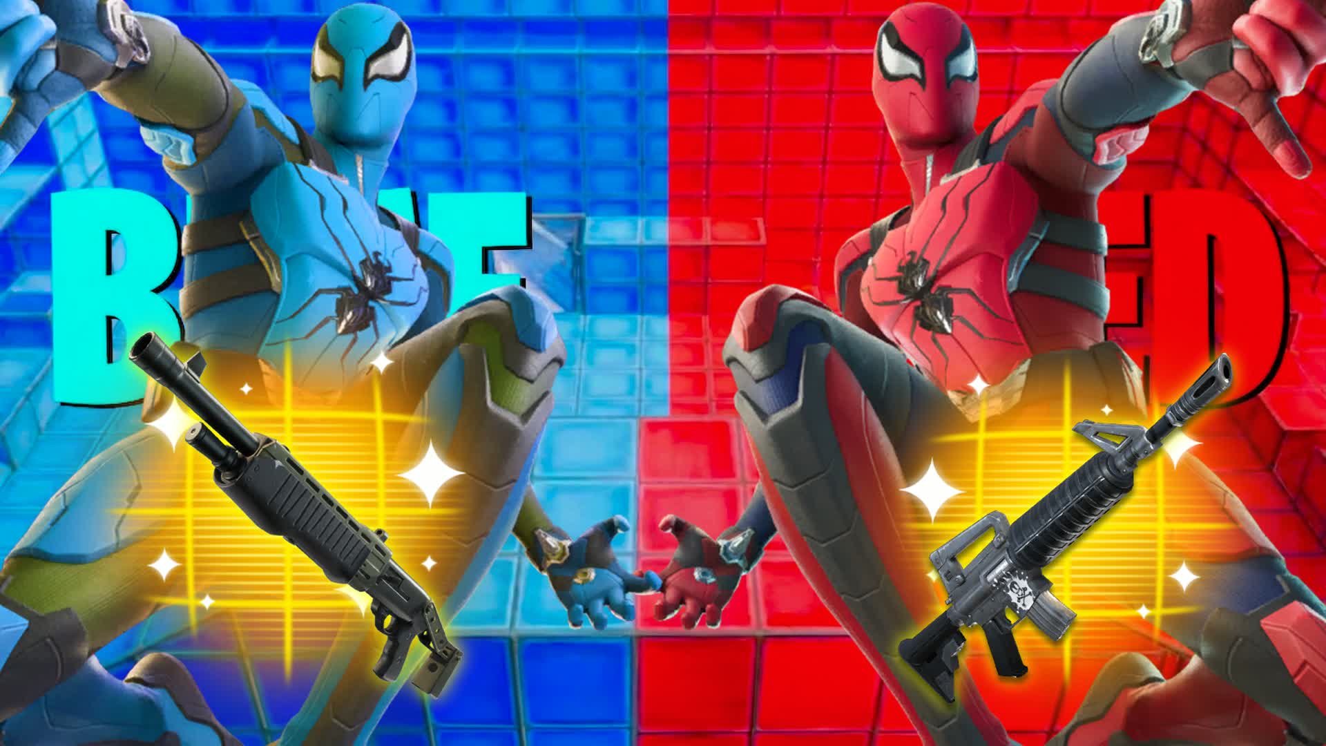 SPIDER RED VS BLUE 🔴🔵 RVB