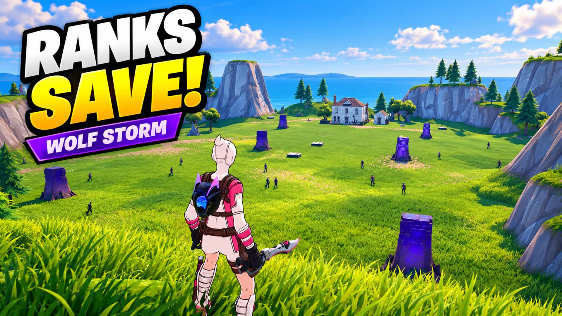 Zombie Gold Pit: Wolf Storm, Fortnite island 0212-1454-7468 by luegoland
