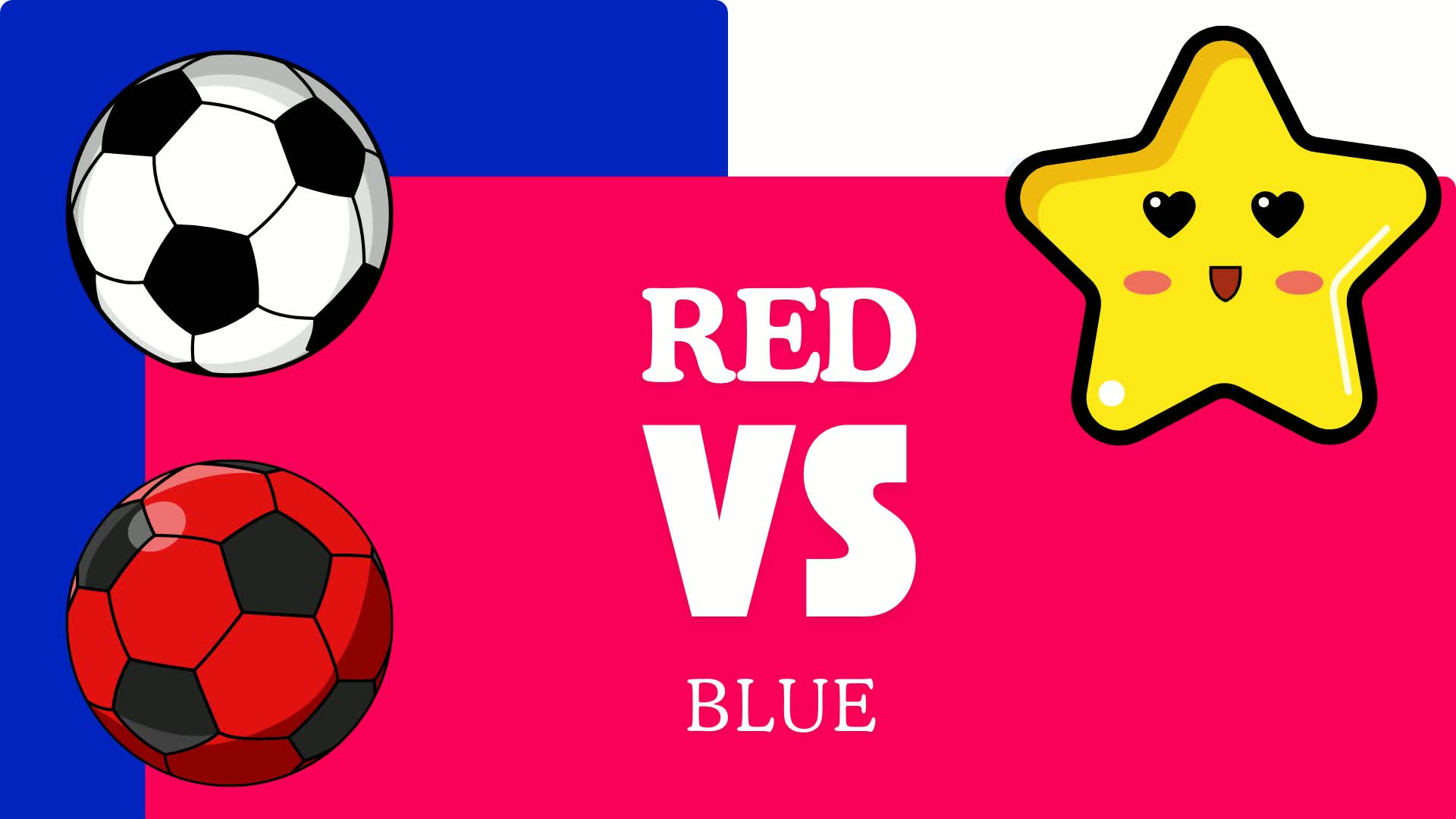 RED VS BLUE 🔴🔵FUTBOL STAR⚡