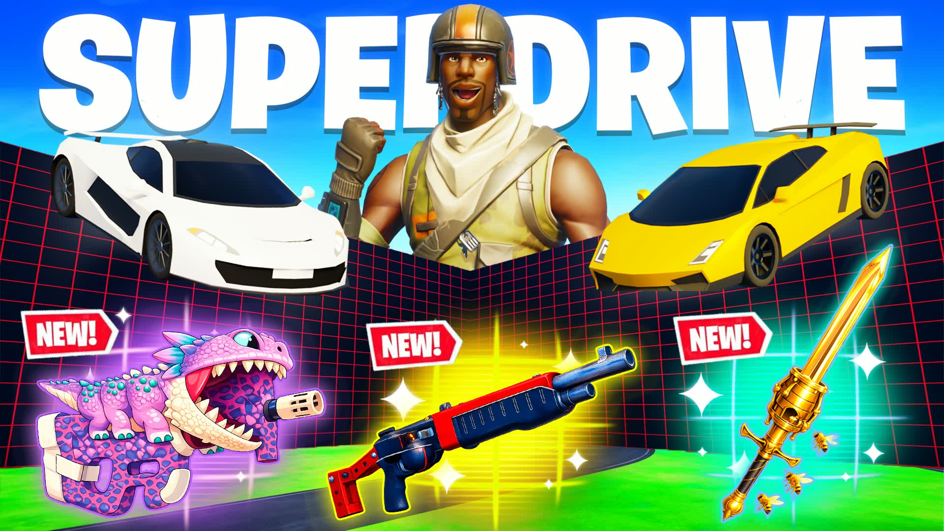 SUPER DRIVE 1V1 - ALL GUNS & VEHICLES