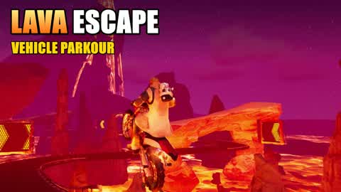 LAVA ESCAPE 🌋 VEHICLE PARKOUR