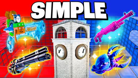 SIMPLE TILTED TOWER RED VS BLUE 🔴🔵