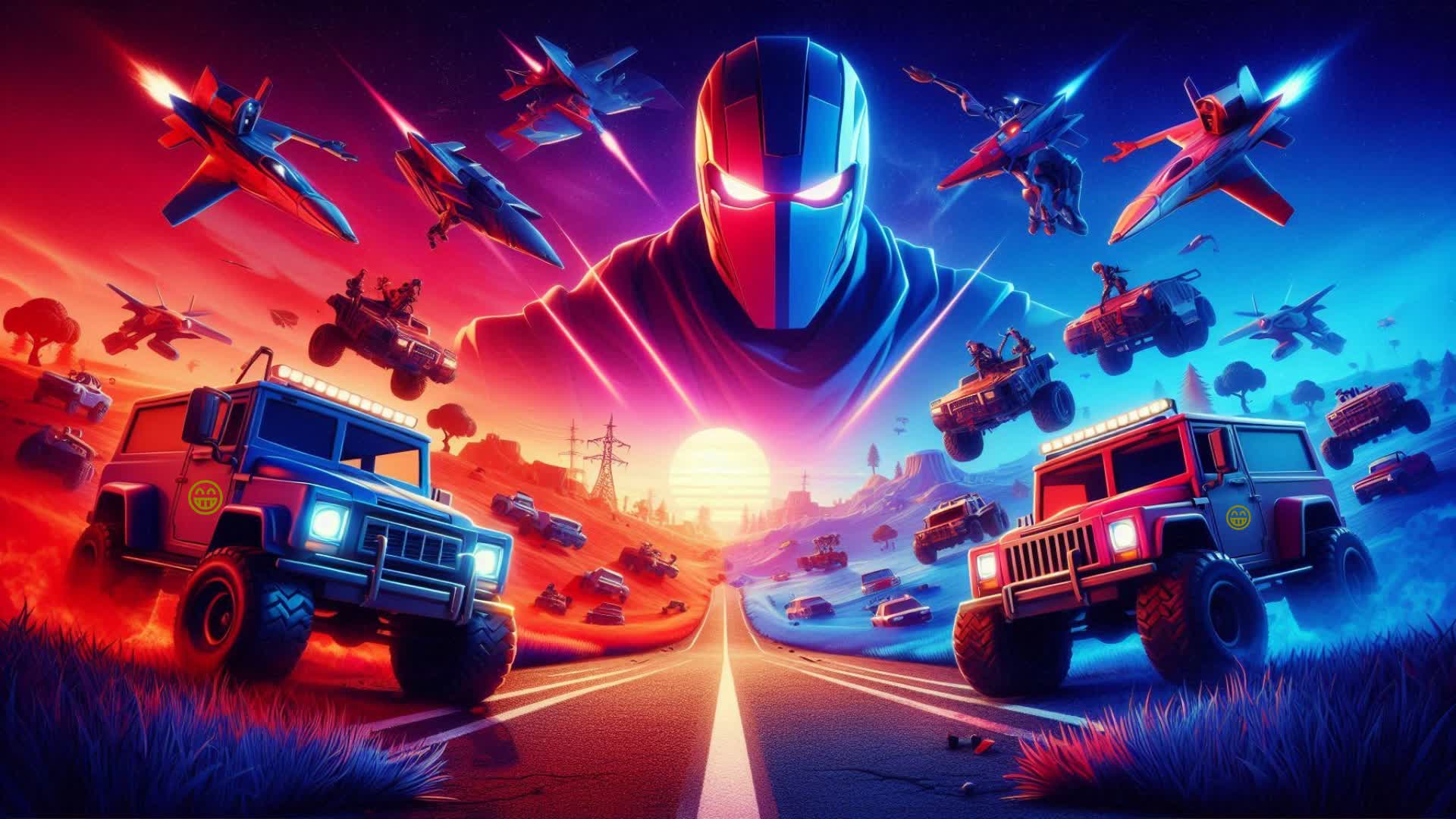 RED VS BLUE OPEN WORLD DRIVE🔵🔴