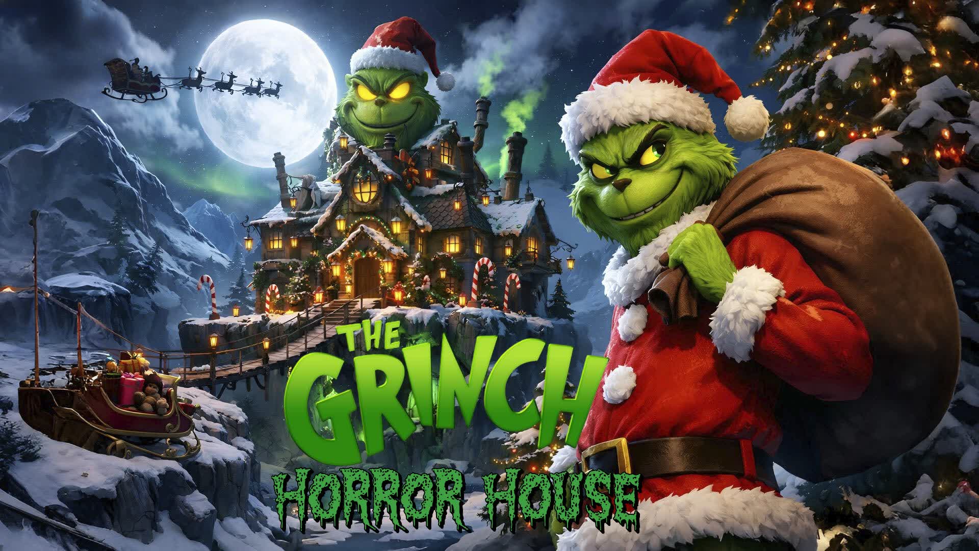 🧌 GRINCH HORROR HOUSE 🏠MANSION FIGHT