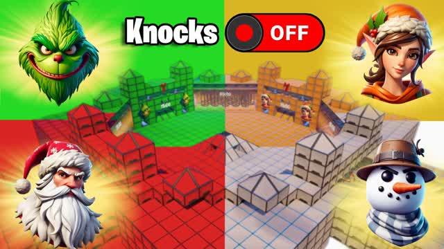 Christmas Red vs Blue vs Orange vs Green