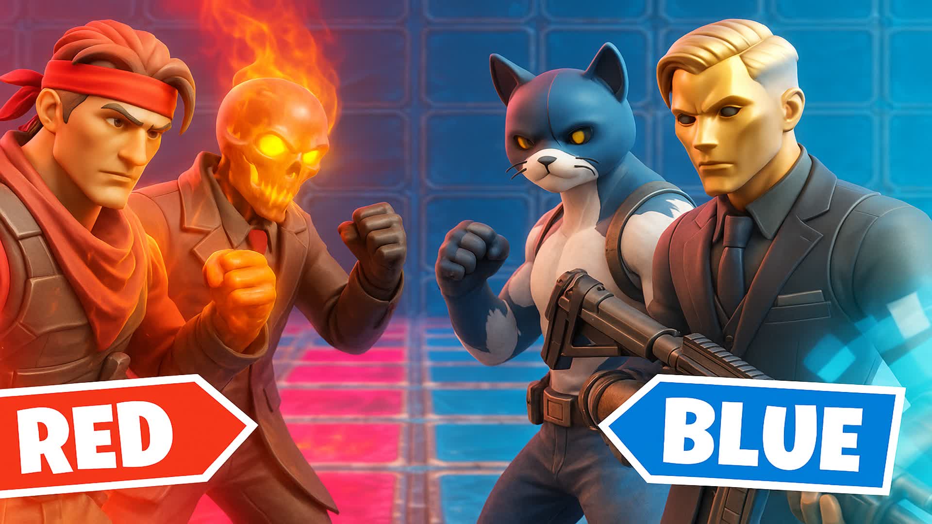 🔴 RED VS BLUE 🔵 TRYHARD