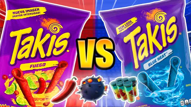 🔴 Takis Red VS Blue 🔵