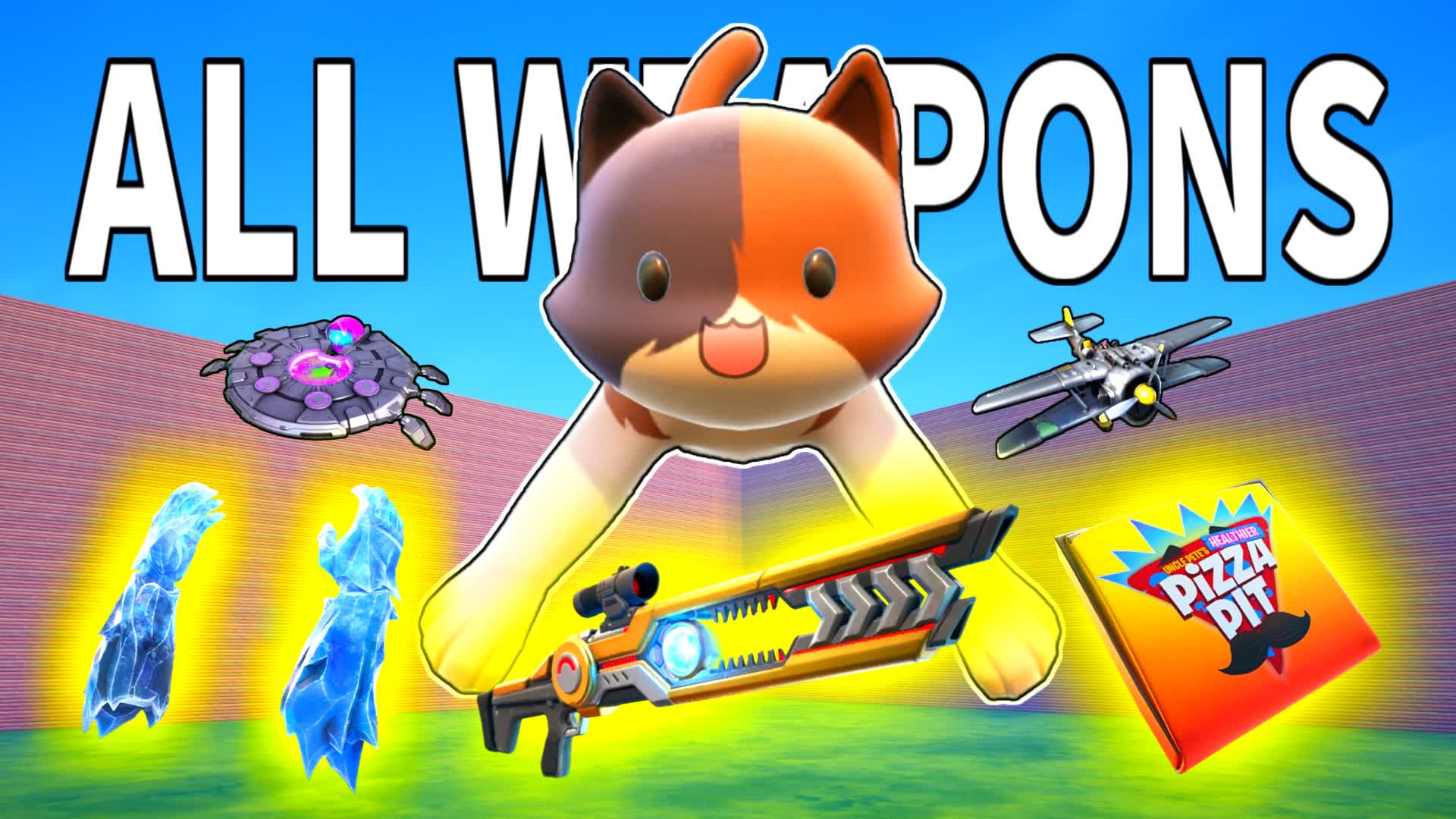 ALL WEAPONS キットの乱戦場＆新武器、建築、乗り物、アスレ練習マップ