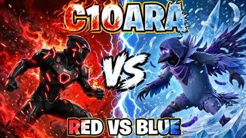 c1oara red vs blue