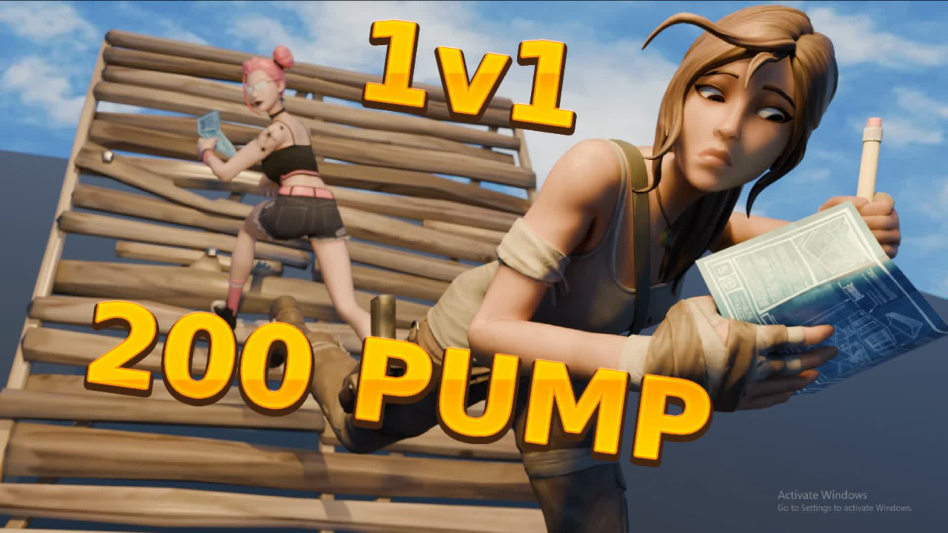ONE PUMP 1V1 BUILD FIGHTS