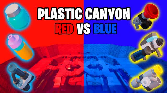PLASTIC CANYON RED VS BLUE