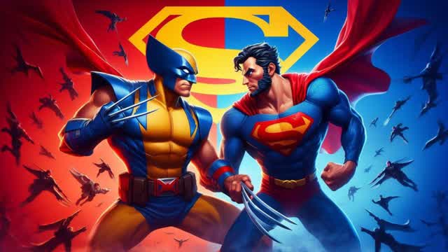 🔵WOLVERINE VS  SUPERMAN🔴