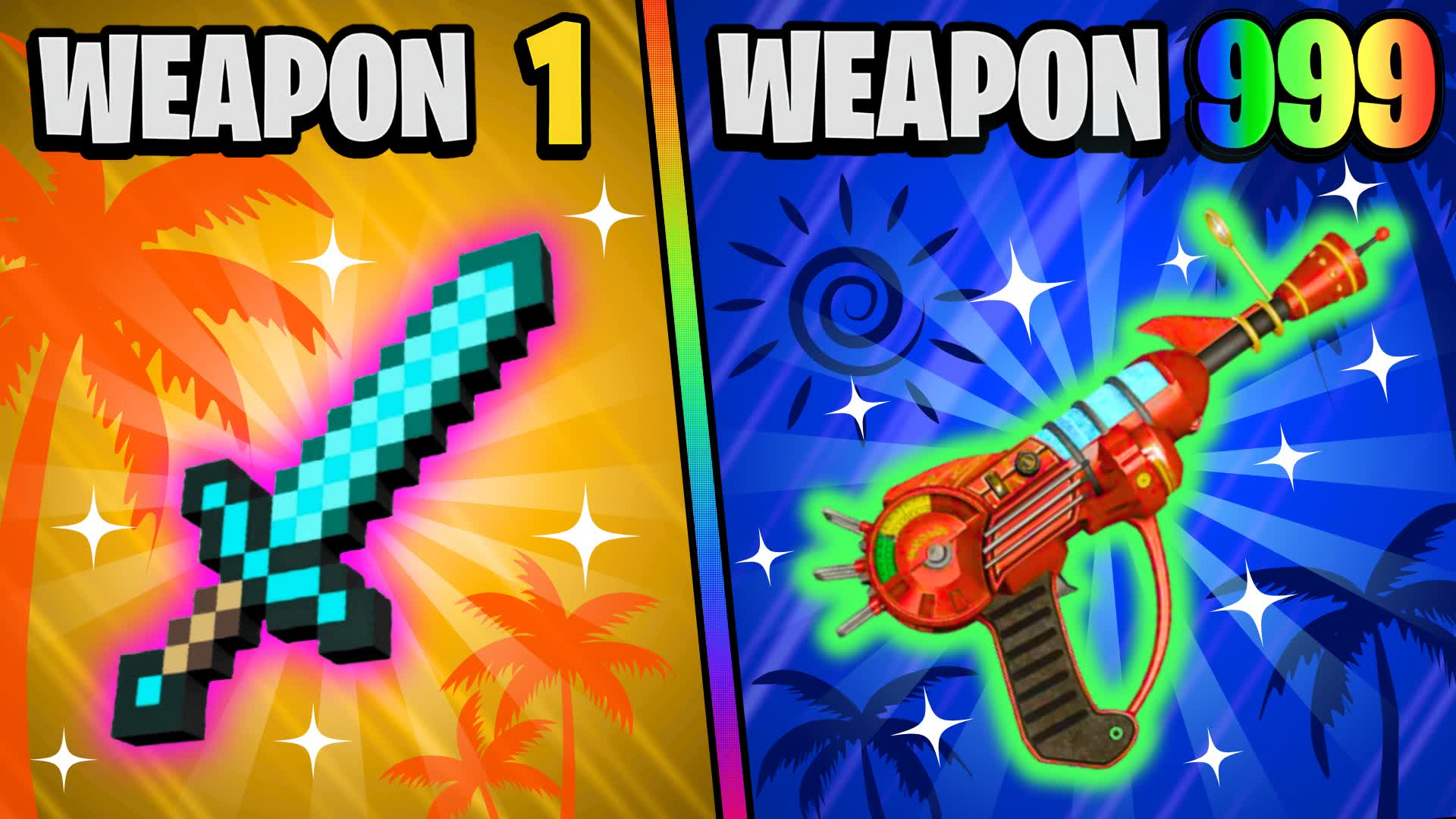 🌴SUMMER GUN GAME 🔫 CHAOTIC ONE SHOT🎯