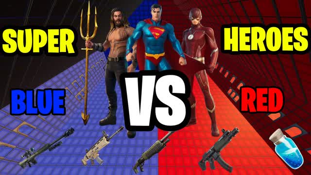 🦸♂️SUPER HEROES 🔴 RED VS BLUE 🔵