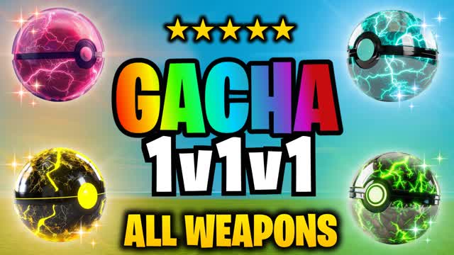 GACHA 1V1V1🤩 ALL WEAPONS FFA