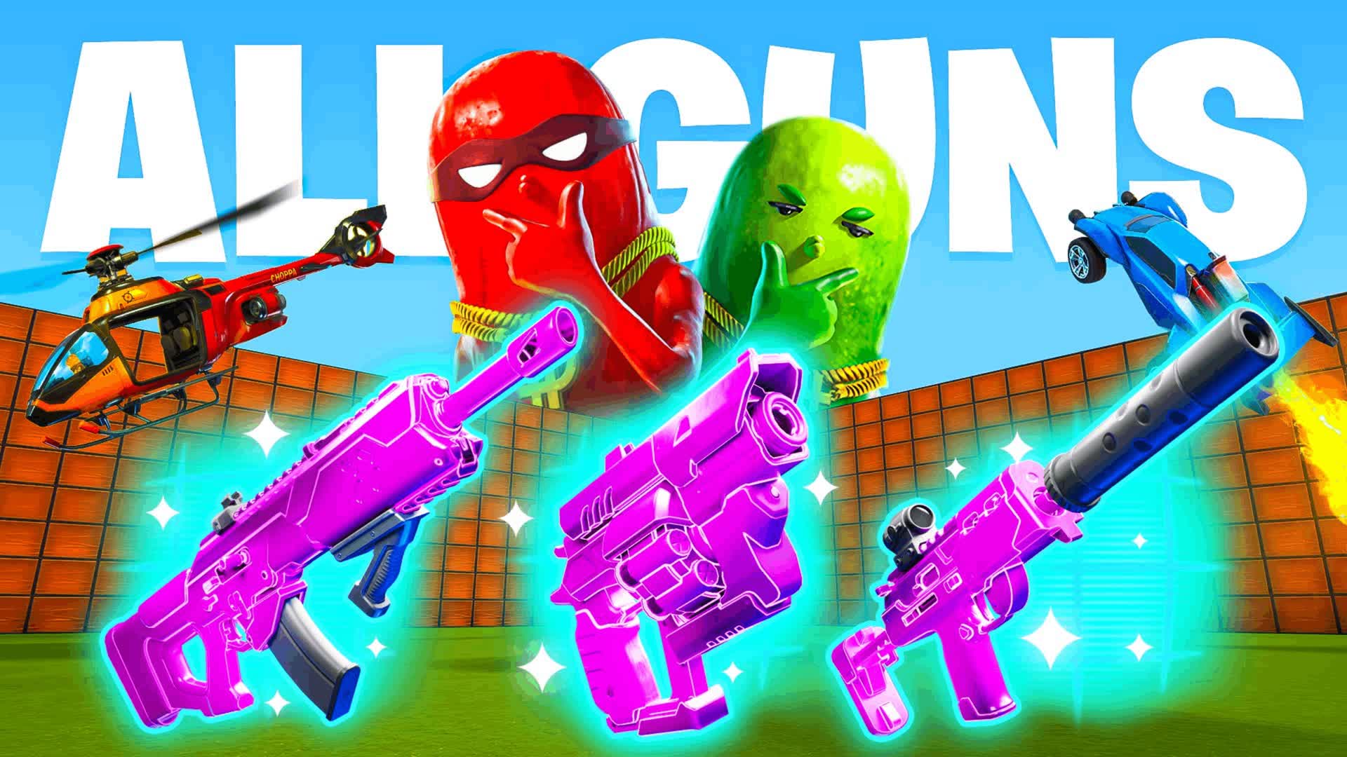 ALL WEAPONS & VEHICLES 1V1