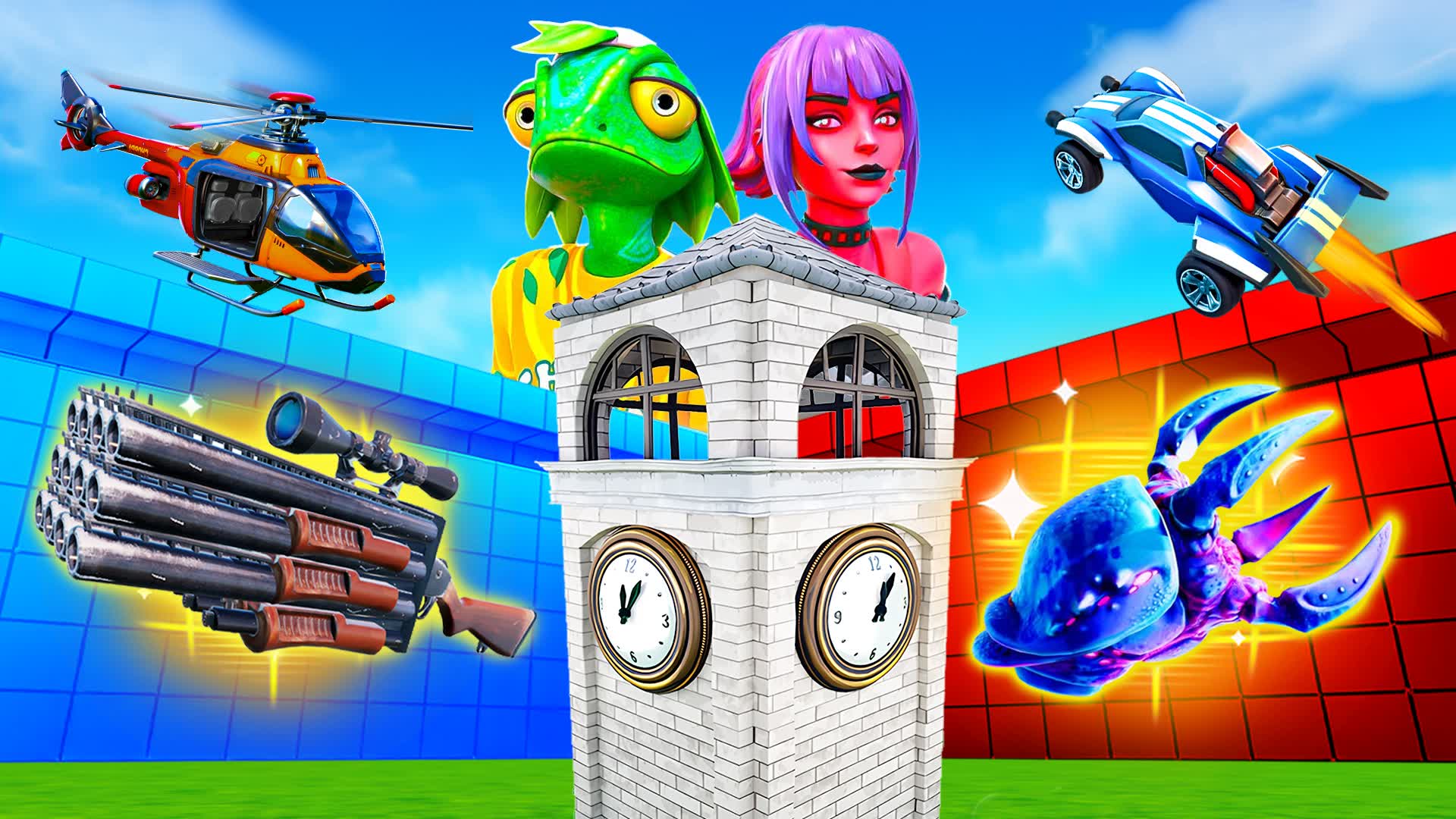 EPIC TILTED TOWER RED VS BLUE 🔴🔵
