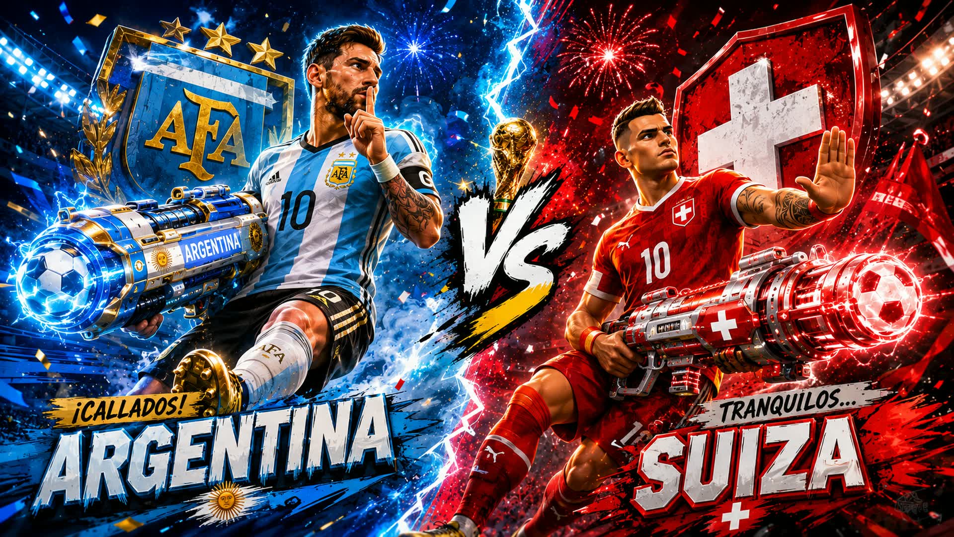 ARGENTINA VS SWITZERLAND GUN GAME