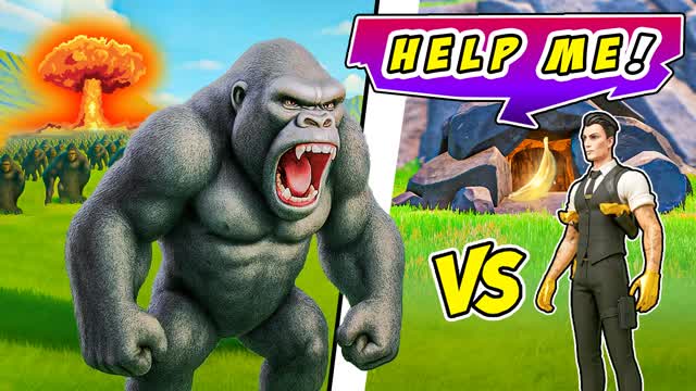 Gorilla VS MEN JUST FOR FUN