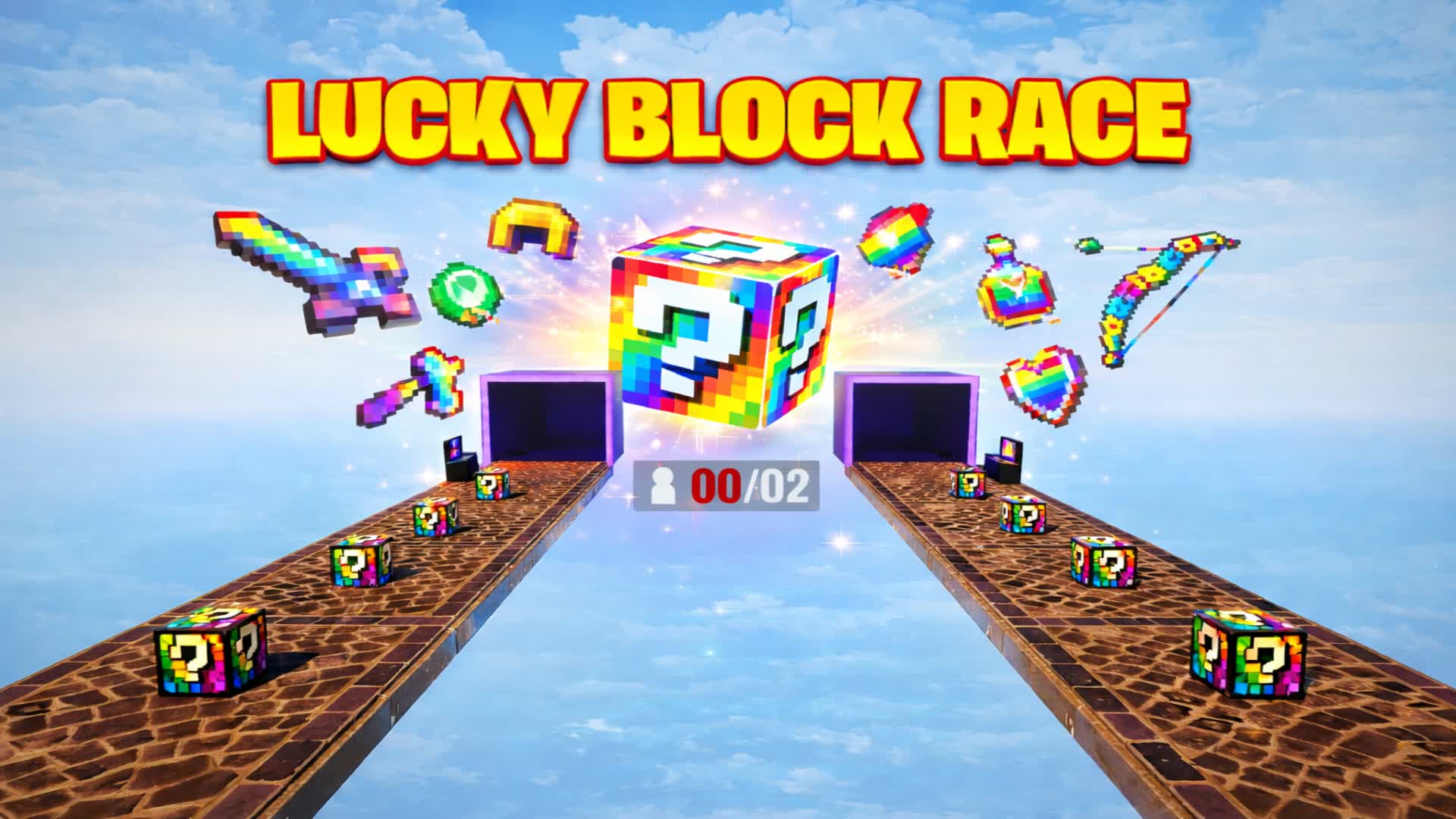 1V1 LUCKY BLOCK RACE🏆