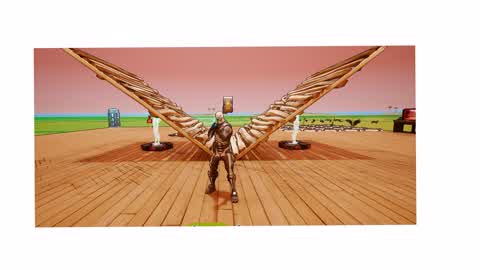 Animated 1v1 build fight