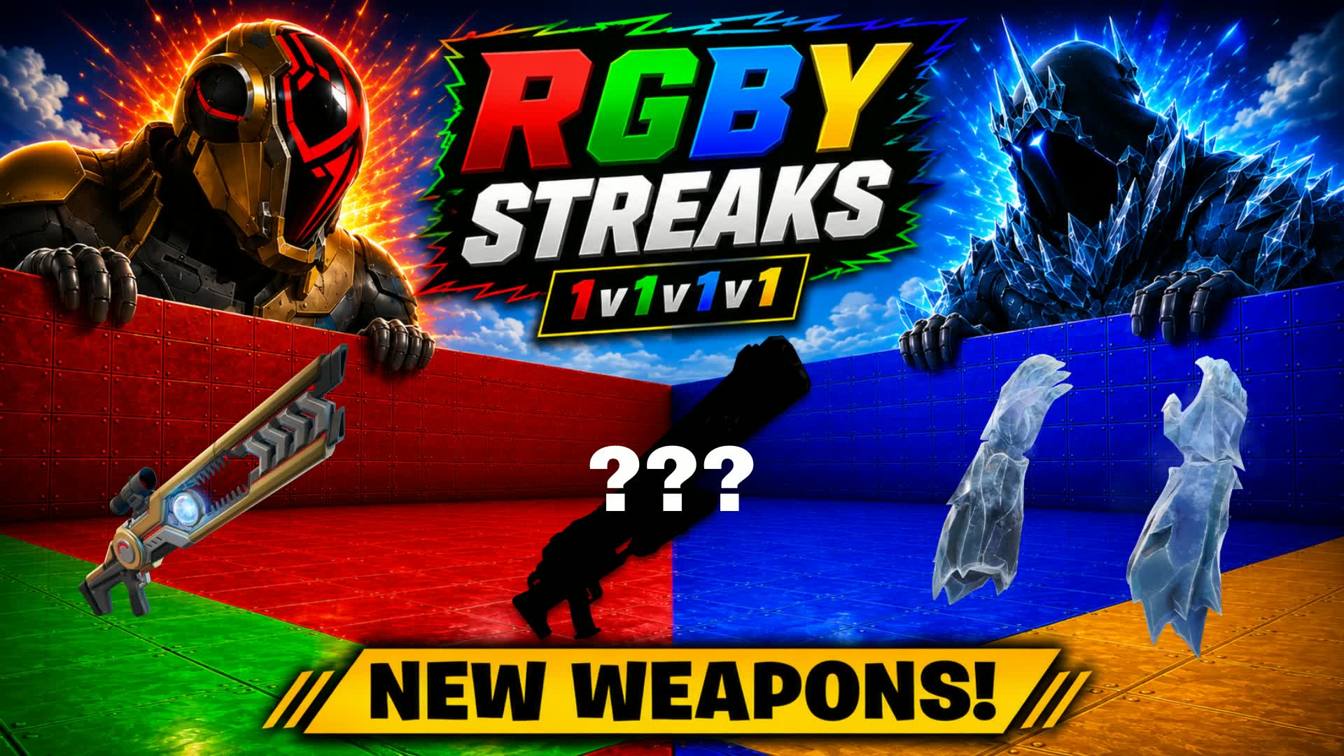 RGBY STREAKS 1v1v1v1